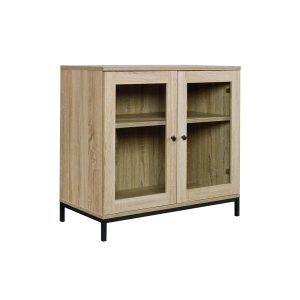 مجموعه ماموریت مبلمان Stickley قفسه کتاب بلند بلوط با درهای پایین